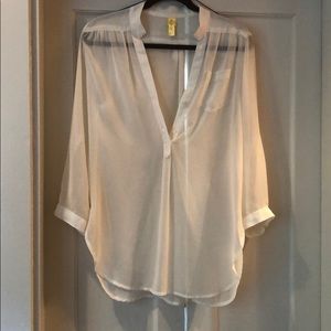 Sheer white blouse